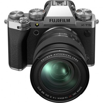 Цифровий фотоапарат Fujifilm X-T5 + XF 16-80 F4 Kit Silver (16782600)