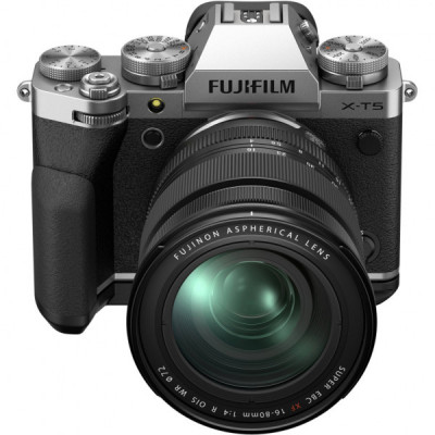 Цифровий фотоапарат Fujifilm X-T5 + XF 16-80 F4 Kit Silver (16782600)