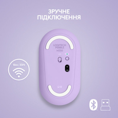 Мишка Logitech M350 Wireless Lavander Lemonade (910-006752)