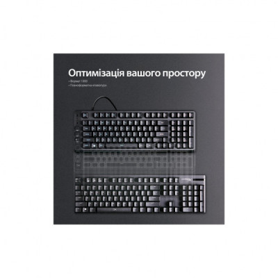 Клавіатура HyperX Eve 1800 USB UA Black (B7JE0AA)