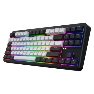 Клавіатура Hator Rockfall 3 Mecha TKL QMK/VIA Orange Wireless Black (HTK850UA)
