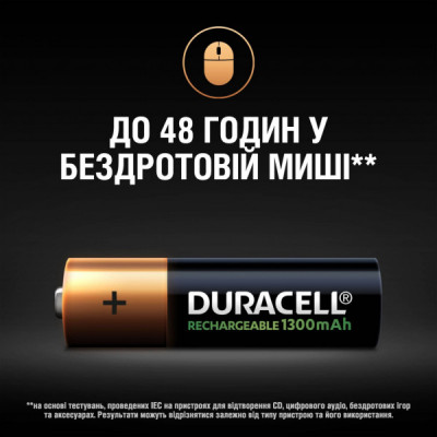 Акумулятор Duracell AA HR6 1300mAh * 2 (5000394039186 / 81367175)