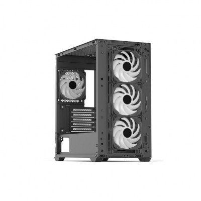 Корпус AeroCool D302A-G-BK-v1 Black (ACCS-DS04043.11)