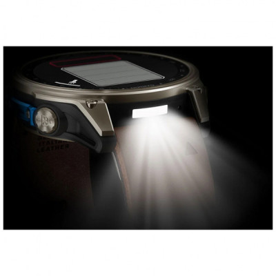 Смарт-годинник Garmin D2 Mach 2, 47mm, Saph, Bare Ti/Blk w/LthrBd, GPS (010-02904-31)