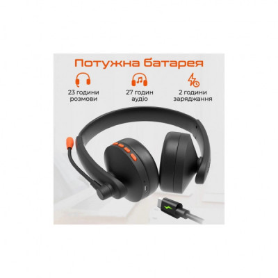 Навушники Meetion BTH003MIC Black/Orange (MT-BTH003MIC-A)