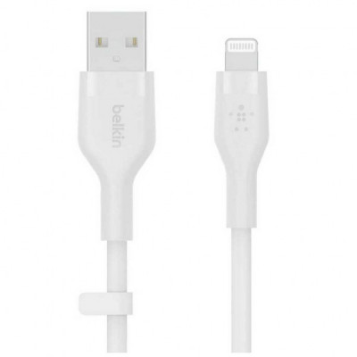 Дата кабель USB 2.0 AM to Lightning 3.0m white Belkin (CAA008BT3MWH)