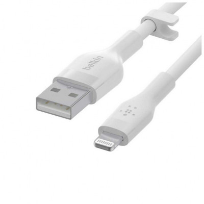 Дата кабель USB 2.0 AM to Lightning 3.0m white Belkin (CAA008BT3MWH)