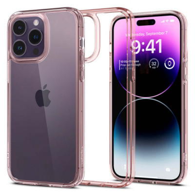 Чохол до мобільного телефона Spigen Apple iPhone 14 Pro Max Ultra Hybrid, Rose Crystal (ACS04818)