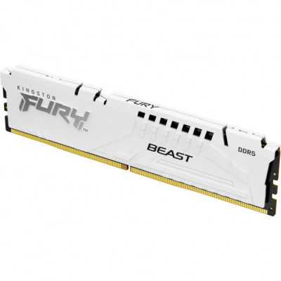 Модуль пам'яті для комп'ютера DDR5 16GB 6400 MHz Beast White XMP Kingston Fury (ex.HyperX) (KF564C32BW-16)