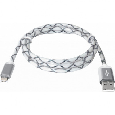 Дата кабель USB08-03LT USB - Micro USB, GrayLED backlight, 1m Defender (87554)