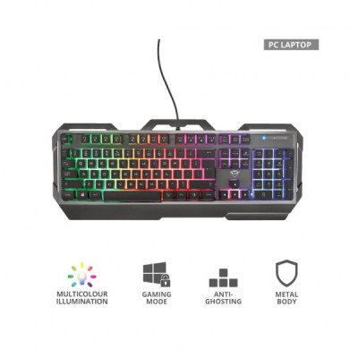 Клавіатура Trust GXT 856 Torac Illuminated Black (23577)