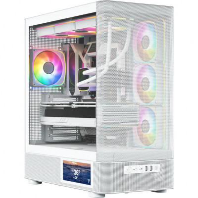 Корпус для ПК Modecom VOLCANO AQ400 ARGB LCD 6,2 (MC-A-AQ400-4FA-W)