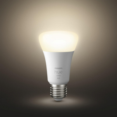 Розумна лампочка Philips Hue Single Bulb E27, White, BT, DIM (929001821618)