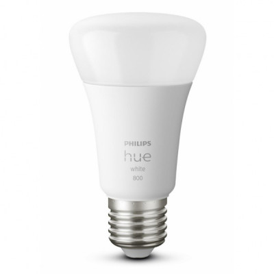 Розумна лампочка Philips Hue Single Bulb E27, White, BT, DIM (929001821618)