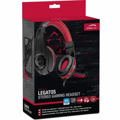 Навушники Speedlink LEGATOS Stereo Gaming Headset black (SL-860000-BK)