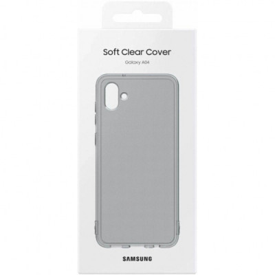 Чохол до мобільного телефона Samsung Samsung A04 Soft Clear Cover Black (EF-QA045TBEGRU)