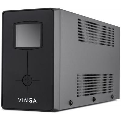 Пристрій безперебійного живлення Vinga LCD 2000VA metall case (VPC-2000M)