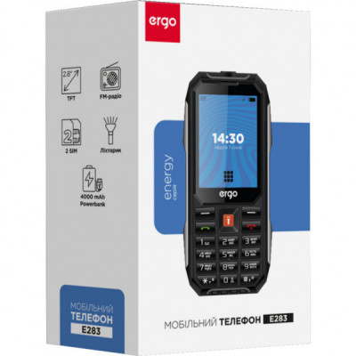 Мобільний телефон Ergo E283 Black Orange