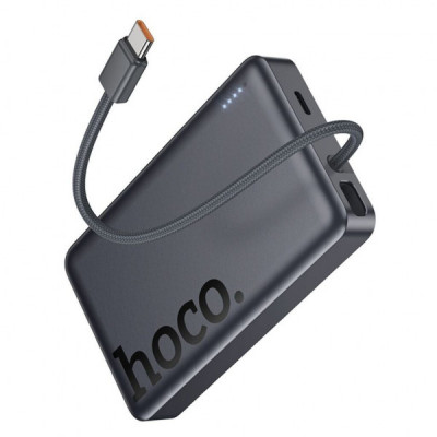 Батарея універсальна HOCO 10000 mAh Origen Dual PD/20W Magnetic with cable Type-C Metal Gray (Q44 / 714983)