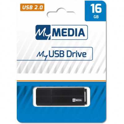 USB флеш накопичувач Verbatim 16GB MyMedia Black USB 2.0 (69261)