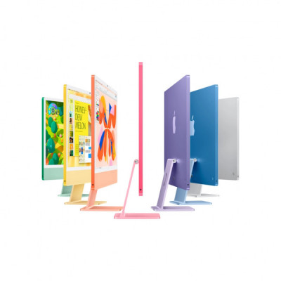 Комп'ютер Apple 24" iMac Retina 4.5K / Apple M4 (10-c/CPU, 10-c/GPU), 16, 256, Silver (MWV33UA/A)