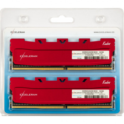 Модуль пам'яті для комп'ютера DDR4 32GB (2x16GB) 3600 MHz Red Kudos eXceleram (EKRED4323618CD)