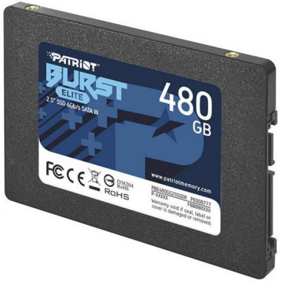 Накопичувач SSD 2.5" 480GB Burst Elite Patriot (PBE480GS25SSDR)