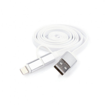 Дата кабель USB 2.0 AM to Micro 5P&Lightning 1.0m Vinga (USBAMMICRO&Lightning-1.0)