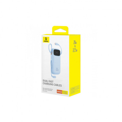 Батарея універсальна Baseus Qpow2 20000mAh 22.5W PD, QC/3.0 Blue (P10055002313-00) Батарея універсальна Baseus Qpow2 20000mAh 22.5W PD, QC/3.0 Blue (P10055002313-00)