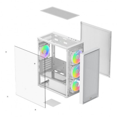 Корпус для ПК OCYPUS GAMMA C50 WH ARGB (GAMMA-C50-WHG400XX-GL)