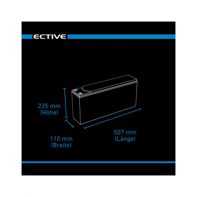 Батарея до ДБЖ Ective DC 125, 12V-125Ah, GEL Slim (TN3916)