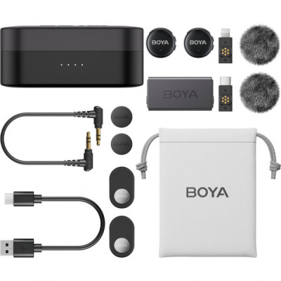 Мікрофон Boya LINK 3-01 Type-C/TRS/Lightning Black (LINK 3-01) Мікрофон Boya LINK 3-01 Type-C/TRS/Lightning Black (LINK 3-01)