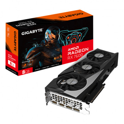 Відеокарта GIGABYTE Radeon RX 7600 8Gb GAMING OC (GV-R76GAMING OC-8GD)