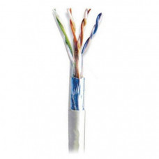 Кабель мережевий Kingda FTP 305м, cat 5e, CCA, 4 pairs, 24AWG, PVC, grey (KDFT8004-CCA)