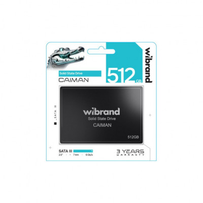Накопичувач SSD 2.5" 512GB Caiman Wibrand (WI2.5SSD/CA512GBST)