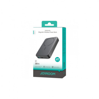 Батарея універсальна JOYROOM Magnetic Wireless 10000mAh 20W PD, QC, USB-C In/Out Black (JR-W020 / 6941237118455)