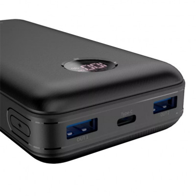 Батарея універсальна Canyon PB-2002 20000mAh, PD/20W, QC/3.0, Black (CNE-CPB2002B)