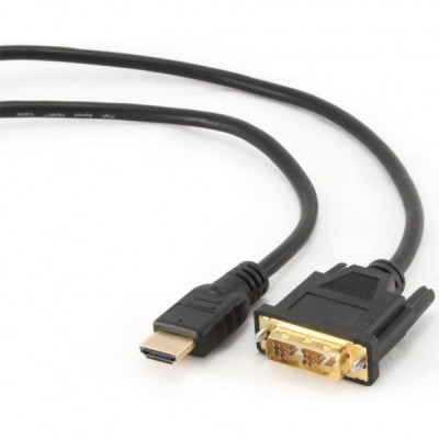 Кабель мультимедійний HDMI to DVI 18+1pin M, 4.5m Cablexpert (CC-HDMI-DVI-15)