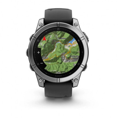 Смарт-годинник Garmin fenix E, 47mm, Stainless Steel/Black, GPS (010-03025-00)