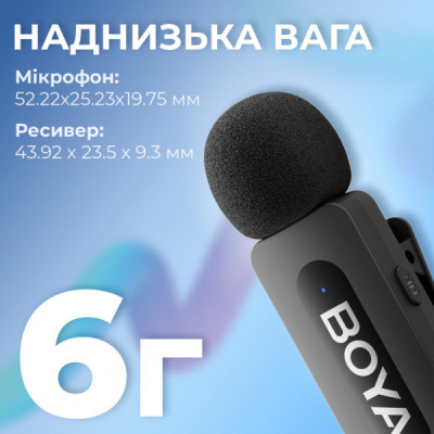 Мікрофон Boya BY-V2 Lightning Black (BY-V2) Мікрофон Boya BY-V2 Lightning Black (BY-V2)