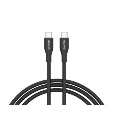 Дата кабель USB-C to USB-C 1.0m CC60SC10 60W Silicon Black Canyon (CNS-CC60SC10B)