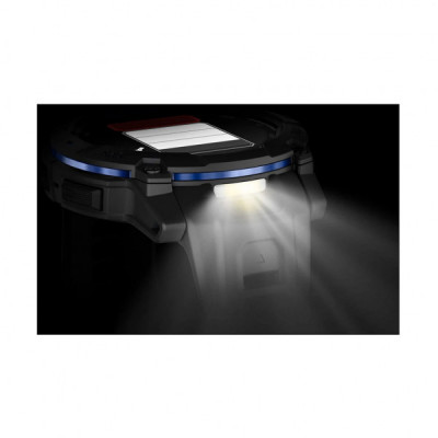 Смарт-годинник Garmin Instinct 3, 50mm, AMOLED, Black with Bolt Blue Accents, GPS смарт-годинник (010-03020-03)