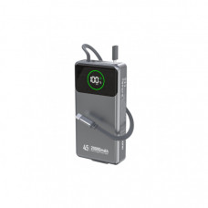 Батарея універсальна Dudao K31Pro 20000mAh 45W PD, QC, with built-in USB-C/Lightning cables (6977196682010)