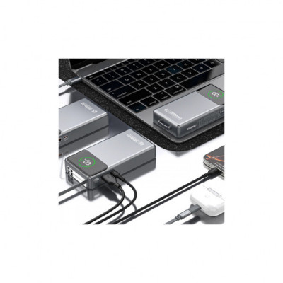 Батарея універсальна Dudao K31Pro 20000mAh 45W PD, QC, with built-in USB-C/Lightning cables (6977196682010)