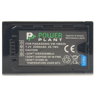 Акумулятор до фото/відео PowerPlant Panasonic VW-VBD29, 3350mAh (CB970070)