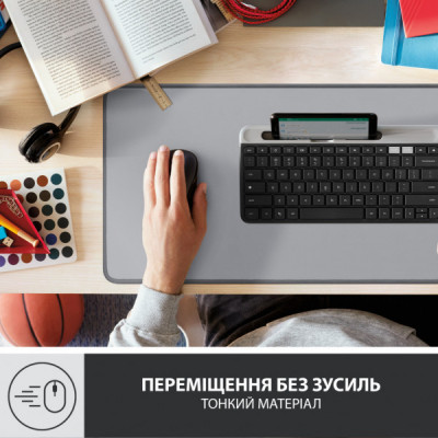 Килимок для мишки Logitech Desk Mat Studio Series Mid Grey (956-000052)