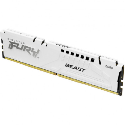 Модуль пам'яті для комп'ютера DDR5 16GB 6000 MHz Beast EXPO White Kingston Fury (ex.HyperX) (KF560C36BWE-16)