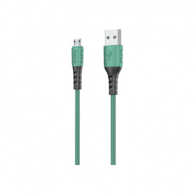 Дата кабель USB 2.0 AM to Micro 5P 1.0m PD-B51m Green Proda (PD-B51m-GR)