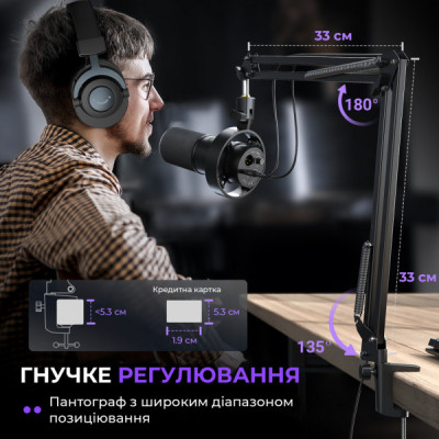 Мікрофон Fifine K688CT USB/XLR Black (K688CT)
