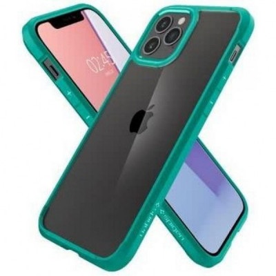 Чохол до мобільного телефона Spigen iPhone 12 / 12 Pro Crystal Hybrid, Mint (ACS01522)